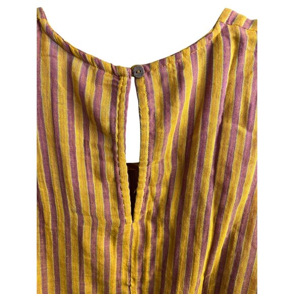 Free People Annabelle Striped Multicolor Gauzy Yarn Dye Set Shorts & Top Medium - Picture 13 of 16